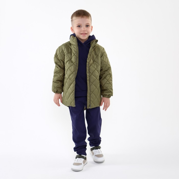 

Куртка детская стеганая, цвет хаки, рост 116 см