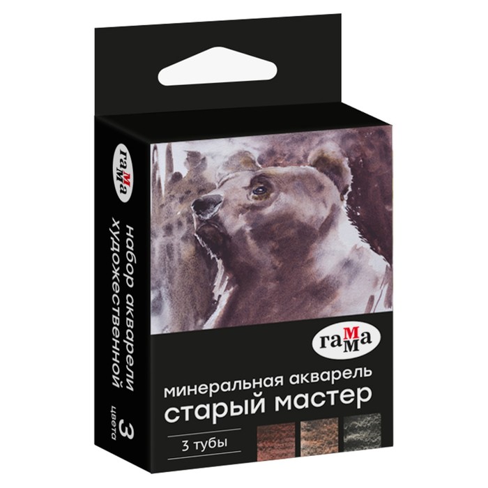 

Акварель художественная в тубе, 3 цвета х 9 мл, Гамма "Старый Мастер", "Талисман", в картонной упаковке, 361304
