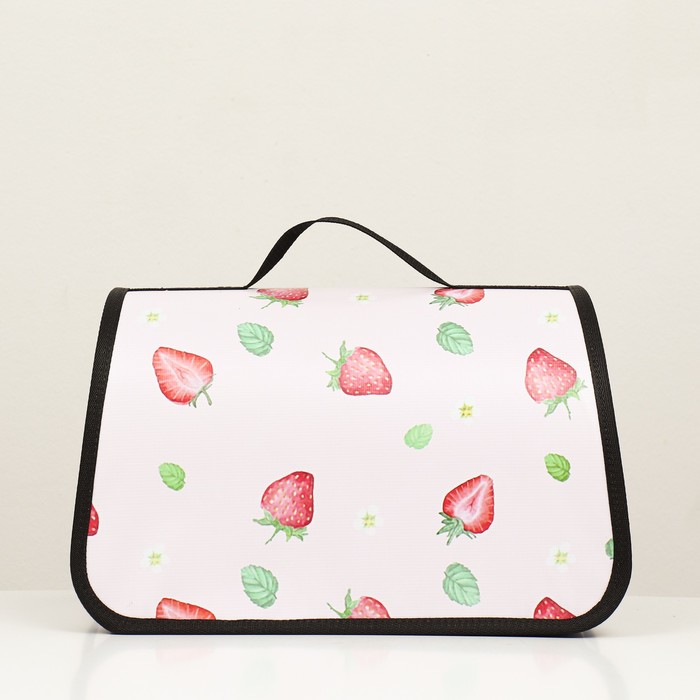 фото Сумка - переноска для животных "клубничка", каркасная, 45 х 25 х 30 см