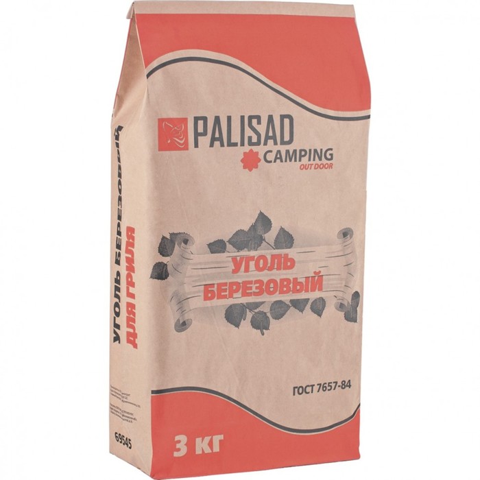 

Уголь берёзовый Palisad Camping, 3 кг