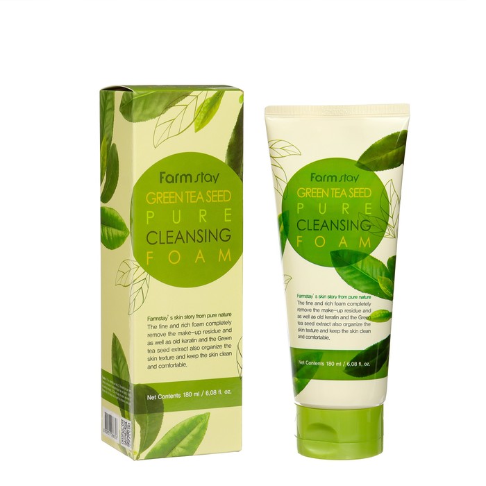 Пенка для умывания FarmStay Green Tea Seed Pure Cleansing Foam 303₽