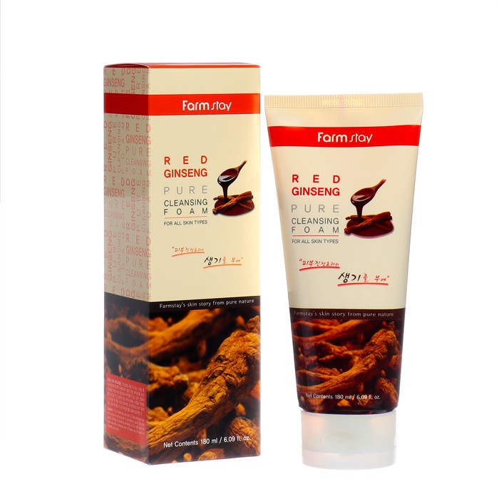 

Пенка для лица FarmStay Red Ginseng Pure Cleansing Foam