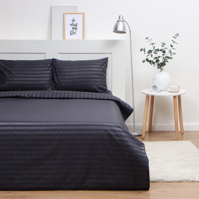

Постельное бельё Экономь и Я 2 сп Gray line, 175х215см, 180х215см, 50х70см-2 шт, 85 г/м²