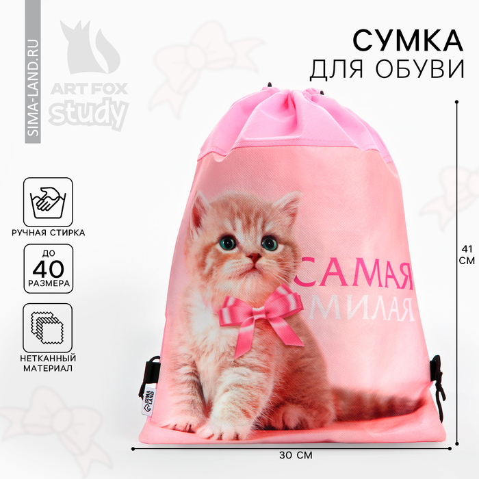 

Мешок для обуви «Малыш зайка» нетканное полотно, размер 30 х 40 см