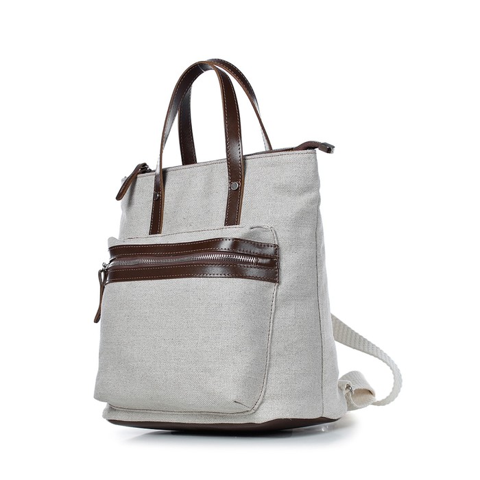 Рюкзак молодежный, цвет молочный/коричневый рюкзак молодежный цвет серый
