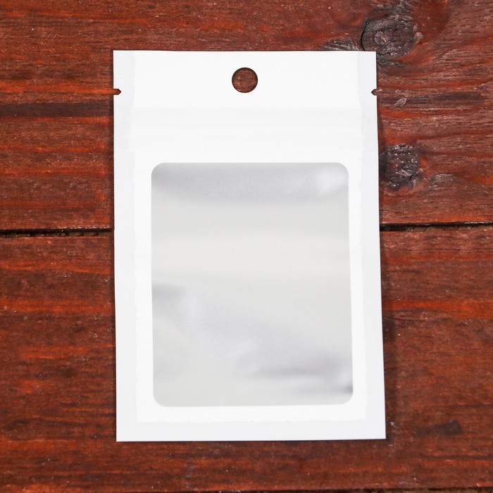 Пакет Zip-lock ПП, с плоским дном, сплошное окно 14 х 24 см