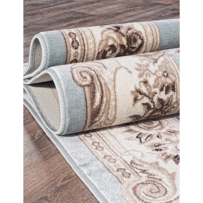 

Ковёр прямоугольный Valencia deluxe 4015, размер 80x150 см, цвет l.blue-brown