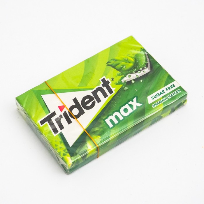 

Жевательная резинка без сахара TRIDENT max со вкусом Мяты 23г/Mondelez