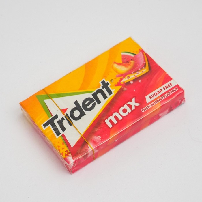 

Жевательная резинка без сахара TRIDENT max со вкусом Арбуза, персик 23г/Mondelez