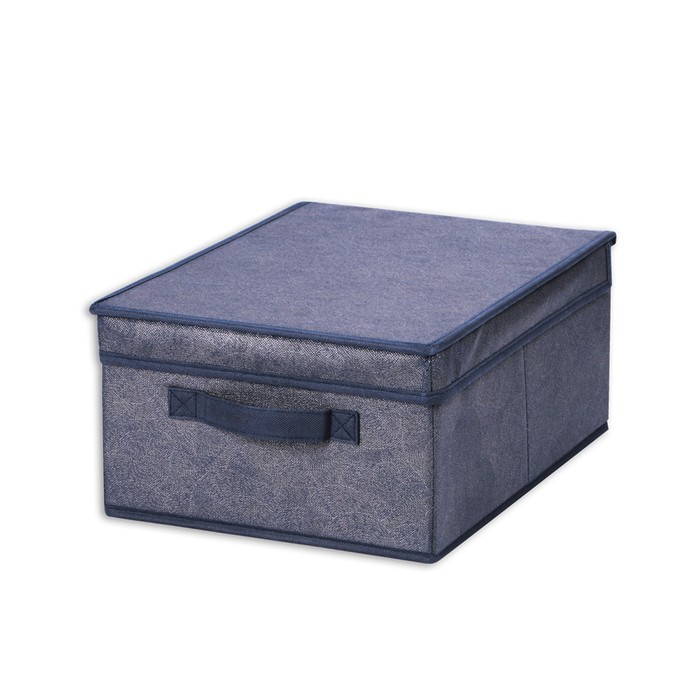 Коробка для хранения Hausmann Blue line 30x40x18 см цена и фото