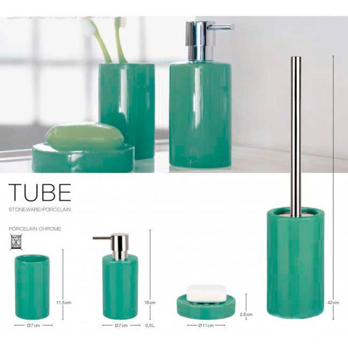 

Мыльница Spirella Tube, цвет зелёный