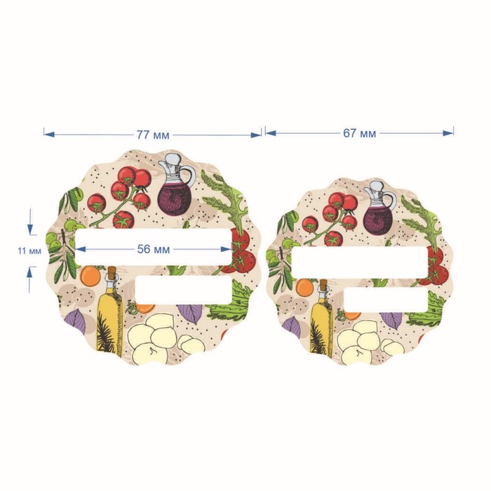 

Наклейки для маркировки банок "Дачный сезон" 24 шт,