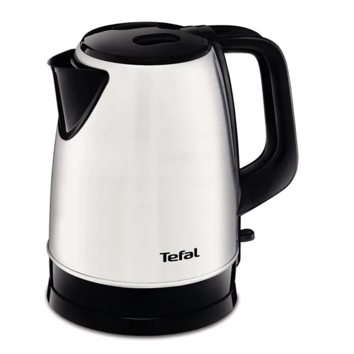 Чайник электрический Tefal KI150D30, металл, 1.7 л, 2400 Вт, серебристо-чёрный чайник электрический tefal bf925132 пластик 1 7 л 2400 вт белый