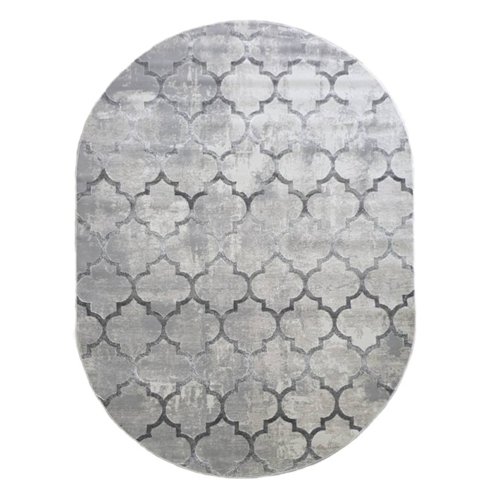 

Ковёр овальный Amatis 36557A, размер 83x150 см, цвет grey / grey
