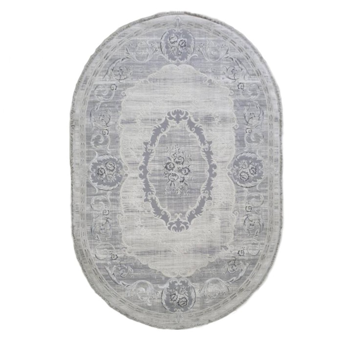

Ковёр овальный Amatis Lux 36546A, размер 200x290 см, цвет grey / grey