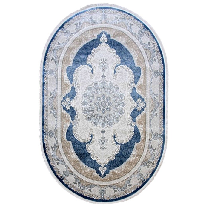 

Ковёр овальный Avangard 36945A, размер 150x300 см, цвет blue / blue