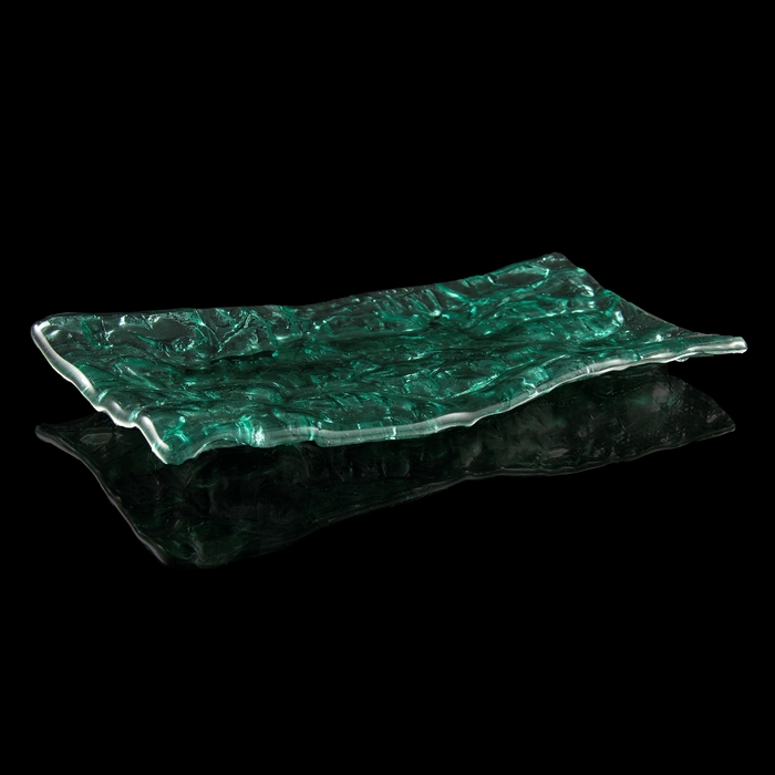 Блюдо "Морские глубины", зеленое