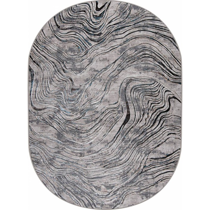 

Ковёр овальный Roma 37883A, размер 150x400 см, цвет blue fls / beige fls