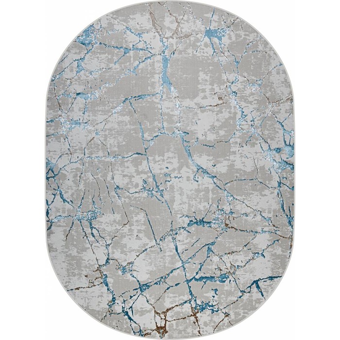 

Ковёр овальный Roma 37886A, размер 150x400 см, цвет blue fls / beige fls