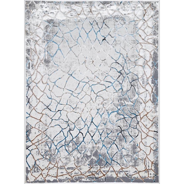 

Ковёр прямоугольный Roma 37888A, размер 250x400 см, цвет blue fls / beige fls