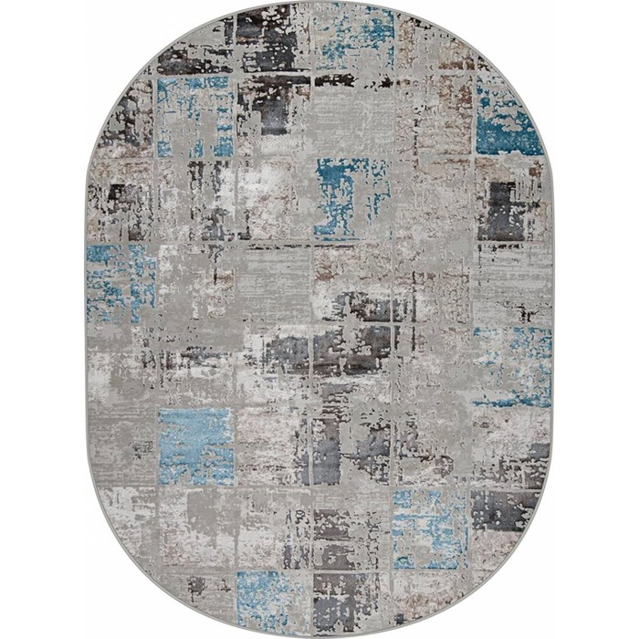 

Ковёр овальный Roma 37890A, размер 83x150 см, цвет blue fls / beige fls