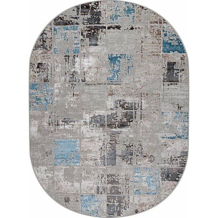 

Ковёр овальный Roma 37890A, размер 150x400 см, цвет blue fls / beige fls