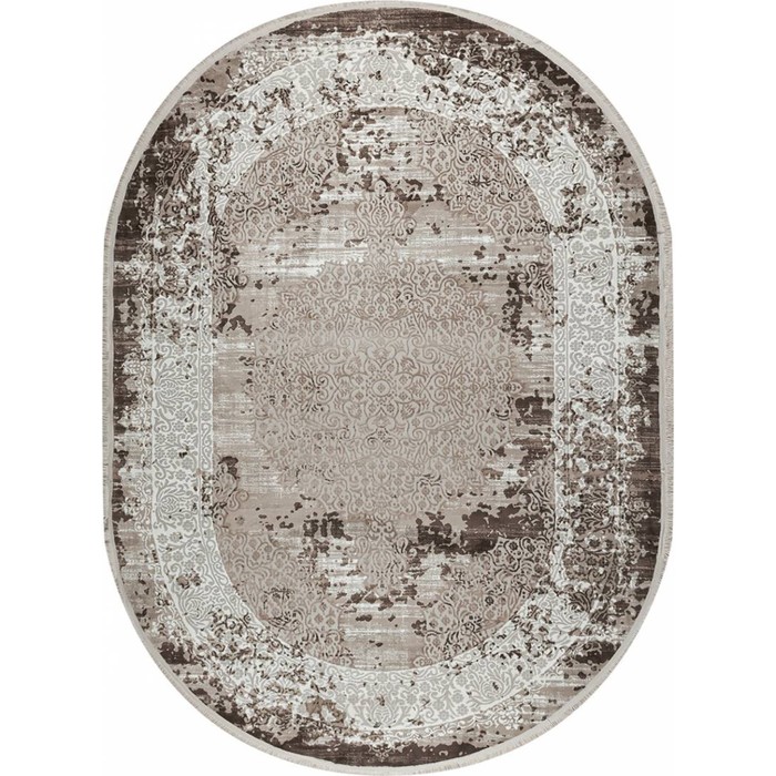 

Ковёр овальный Sanat Viscon 36561C, размер 300x300 см, цвет brown / beige