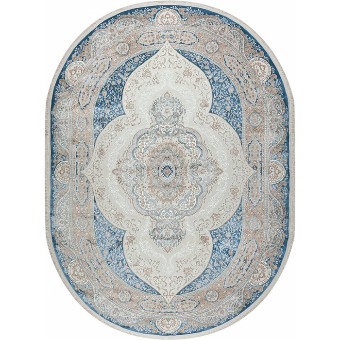 

Ковёр овальный Sanat Viscon 36925A, размер 200x400 см, цвет blue / blue
