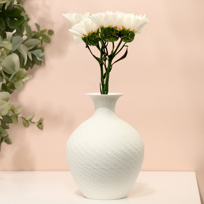 Декоративная ваза «Гарда», цвет белый
