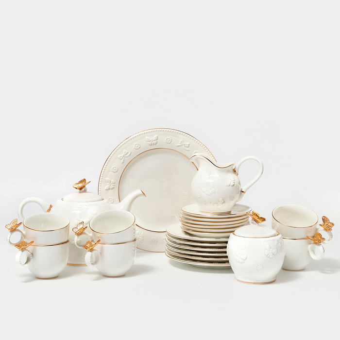 наборы посуды чайный сервиз столовый фарфоровый магдалена 22 предмета Наборы посуды чайный сервиз столовый фарфоровый «Магдалена» 22 предмета