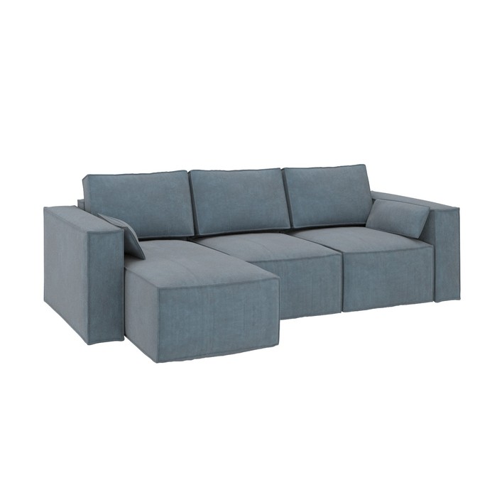 Угловой диван БАФИ К-3, романо грей диван модульный лоу ткань романо грей
