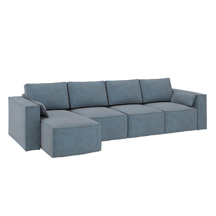 Угловой диван БАФИ К-4, романо грей диван модульный лоу ткань романо грей
