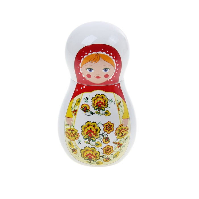 Банка для сыпучих продуктов 850 мл "Матрешка городецкая"