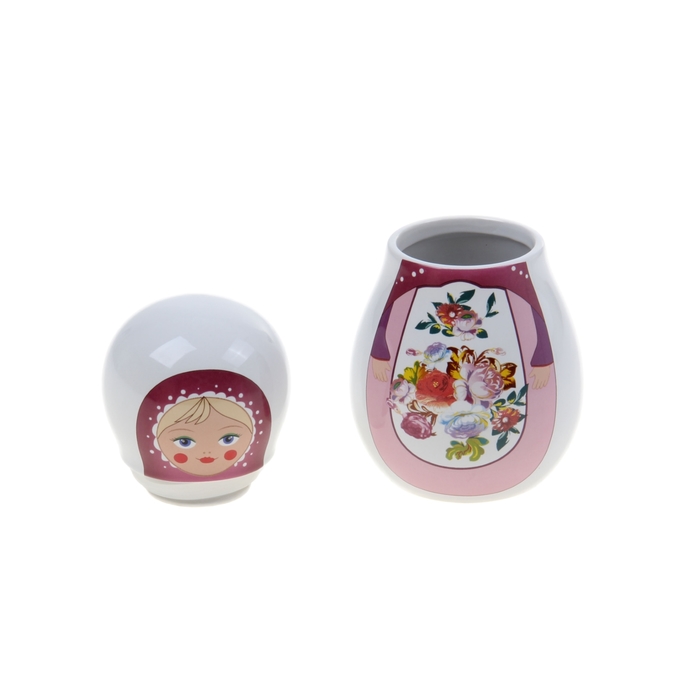 Банка для сыпучих продуктов 850 мл "Матрешка жостовская"