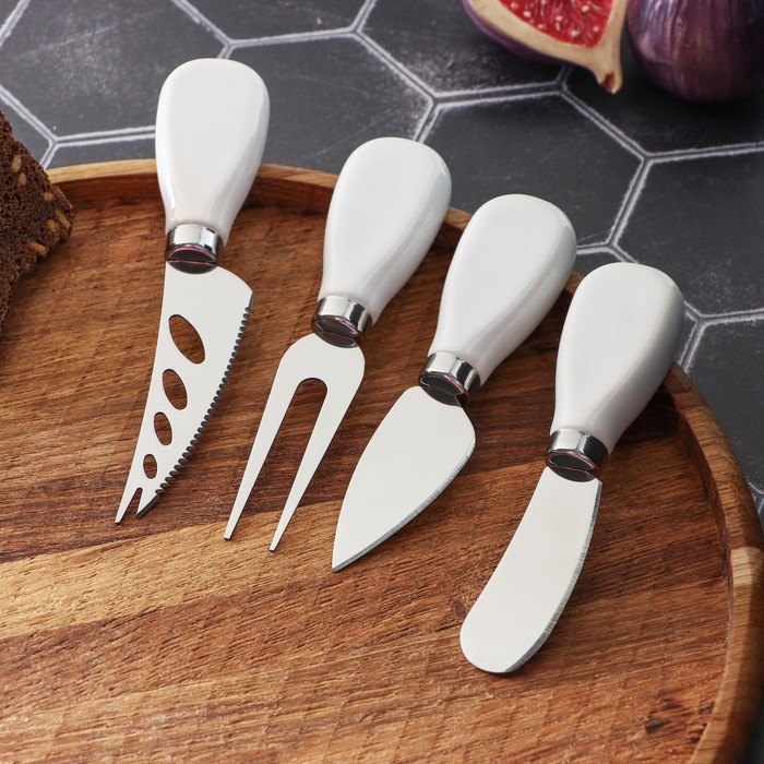 Набор ножей для сыра Magistro Celt, 4 предмета, керамическая ручка набор ножей для сыра boska holland 4 предмета