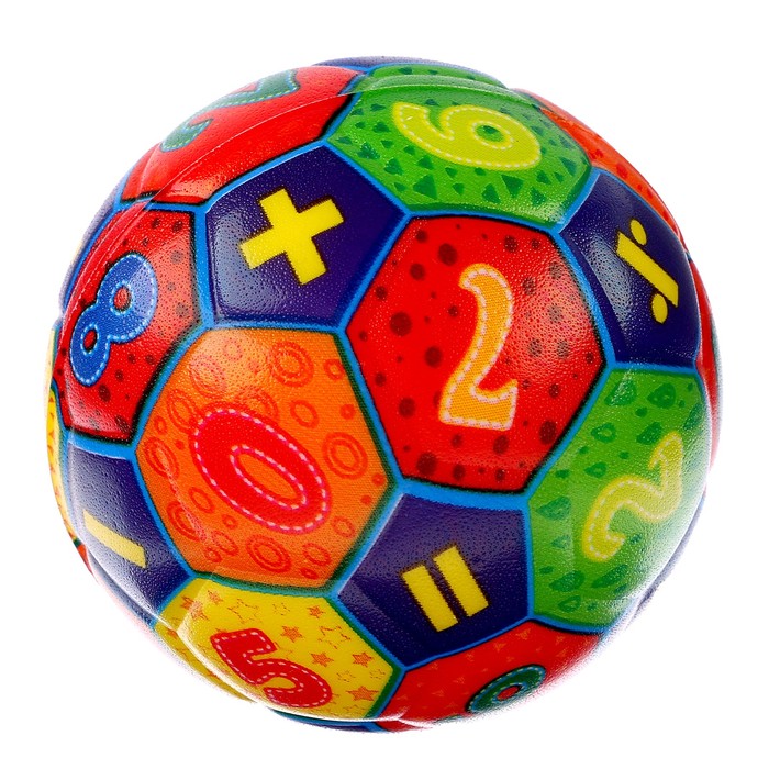 цена Мягкий мячик «Арифметика», 6,3 см, виды МИКС