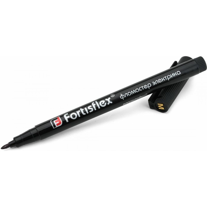 

Фломастер электрика Fortisflex ФМ-1,0, водостойкий, черный, 1 мм