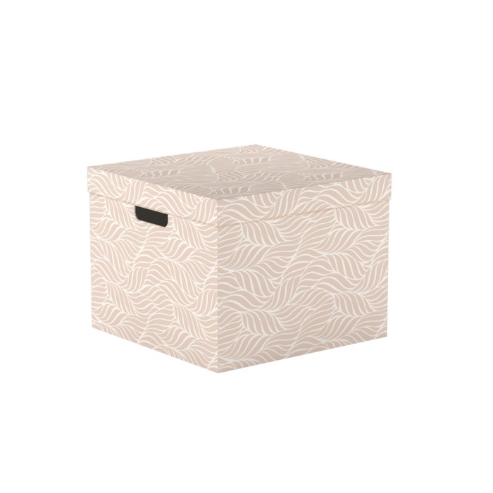 Коробка для хранения складная с крышкой «Листья», 32х32х25 см фотографии