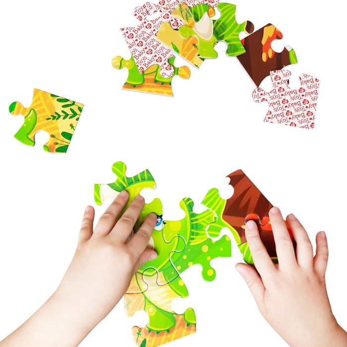 Пазл First Puzzle, «Динозаврик», 16 элементов пазл first puzzle котик 16 элементов baby toys