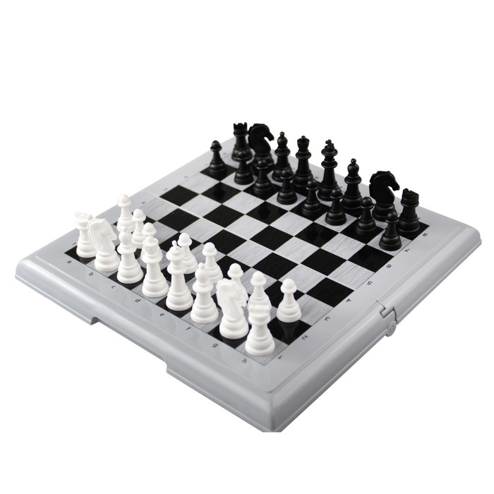 Шахматы, большие, цвет серый шахматы византия большие