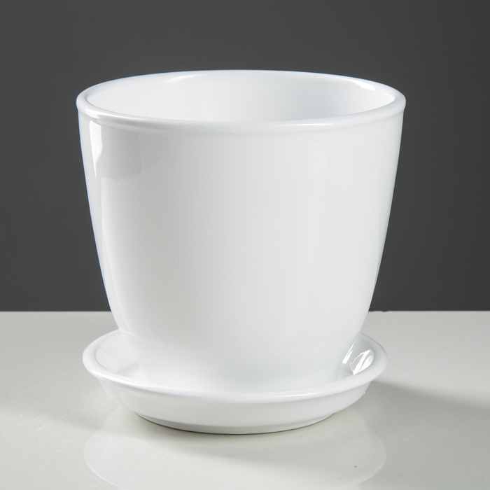 Кашпо "Кедр белое, матовое, 1,6 л
