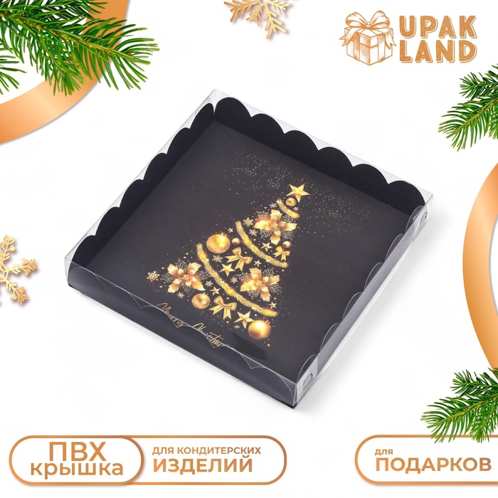 

Коробка для печенья "Праздничная ёлка", 18 х 18 х 3 см