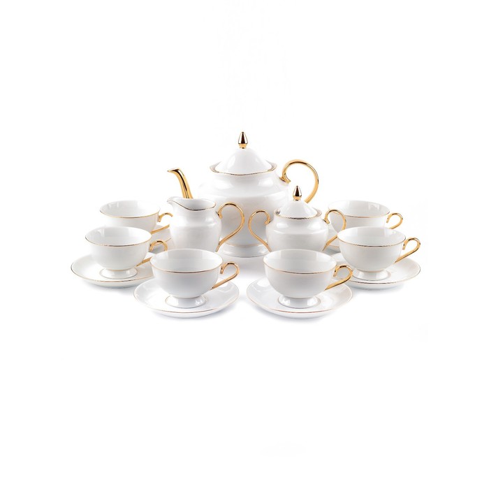 Чайный сервиз Cmielow Astra «Отводка золото», 15 предметов кофейный сервиз верона золотая отводка 15 предметов