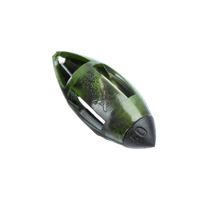 фото Груз-кормушка пластиковая x-feeder pl camo bullet window m, цвет камо, 50 г, 35 мл