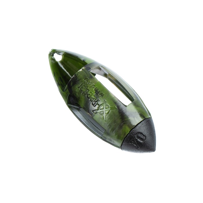 фото Груз-кормушка пластиковая x-feeder pl camo bullet window m, цвет камо, 70 г, 35 мл