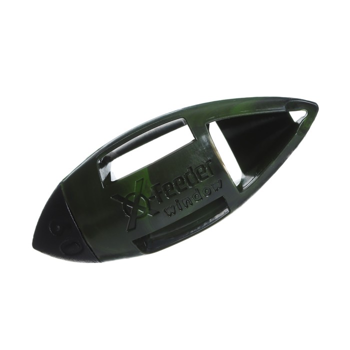 фото Груз-кормушка пластиковая x-feeder pl camo bullet window s, цвет камо, 60 г, 25 мл