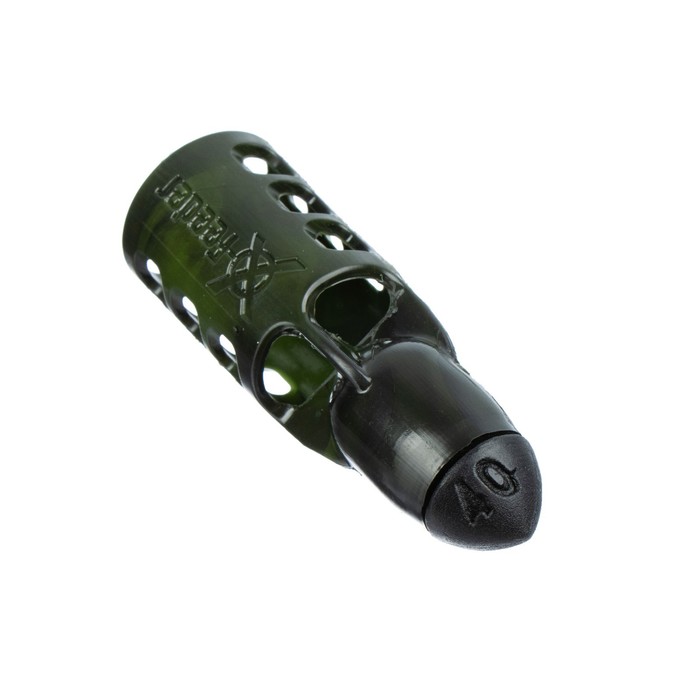 фото Груз-кормушка пластиковая x-feeder pl camo bullet flying-2 m, цвет камо, 40 г, 32 мл