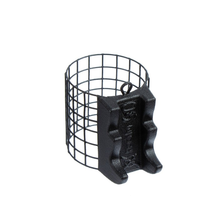 фото Груз-кормушка металлическая x-feeder me batman m grid, цвет matt black, 90 г, 30 мл