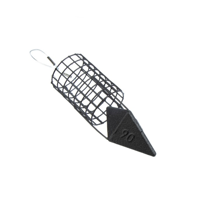 фото Груз-кормушка металлическая x-feeder me bullet 4k m grid, цвет matt black, 90 г, 35 мл