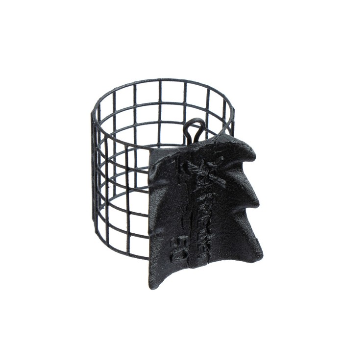 фото Груз-кормушка металлическая x-feeder me alligator m grid, цвет matt black, 50 г, 28 мл